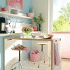 baby pink sky blue cute kitchen