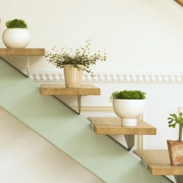 Interior mini herb garden ideas stair planters