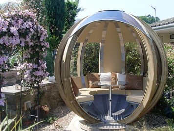 sphere pod spherical garden room