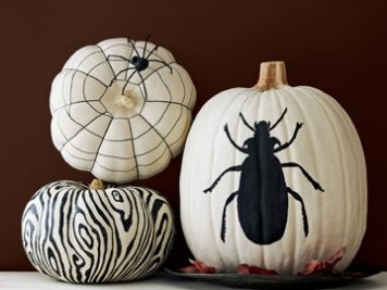 Spooky pumpkin paint ideas